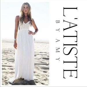 L’ATISTE CROCHET MAXI DRESS